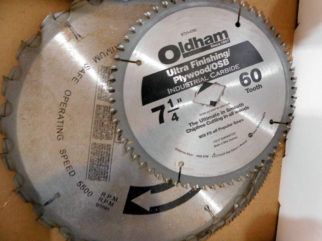 Circular Saw Blades Including Diablo, Spyder, and Oldham - 6