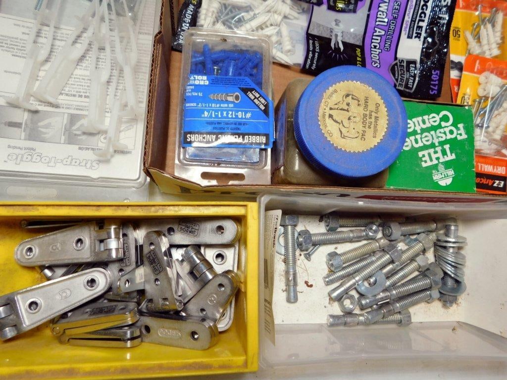 Various Hardware Components and Fasteners Collection - 10