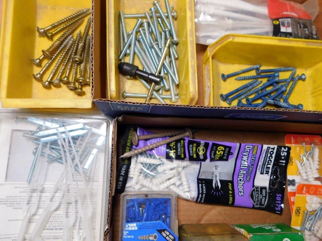 Various Hardware Components and Fasteners Collection - 11
