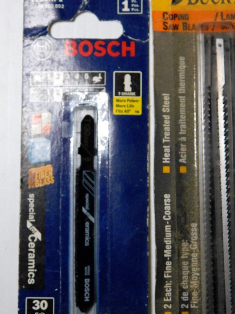 Saw Blades, Drill Bits, and File Tools, Including Bosch and Buck Bros Brands - 3