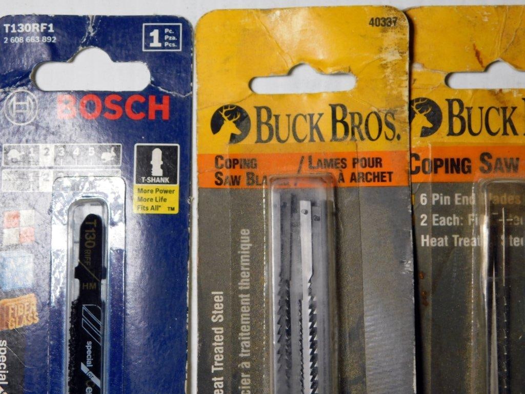Saw Blades, Drill Bits, and File Tools, Including Bosch and Buck Bros Brands - 4