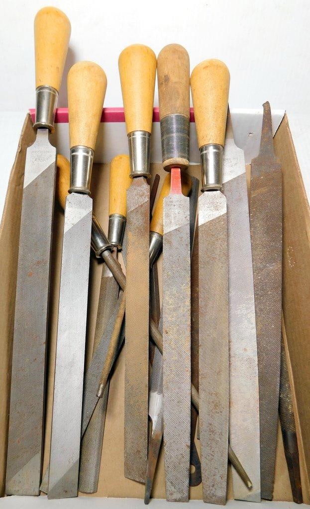 Metalworking Files and Rasps w/ Wood Handles - 10