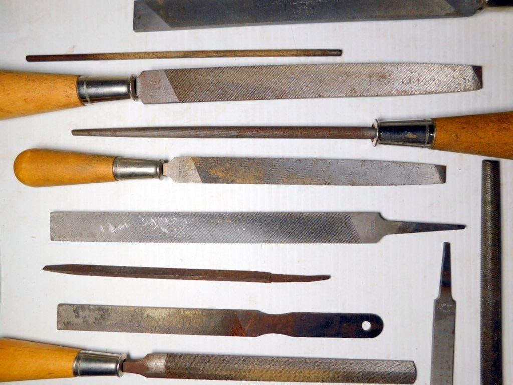 Metalworking Files and Rasps w/ Wood Handles - 9