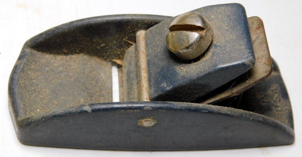 Varied Lot of Tools and Hardware Lot Including Screen Trimming Tool, Wood Plane, and Clamps - 6