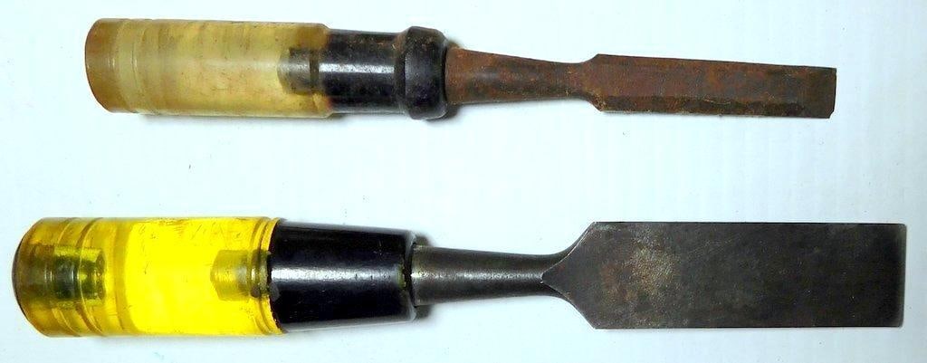 Varied Lot of Tools and Hardware Lot Including Screen Trimming Tool, Wood Plane, and Clamps - 7