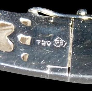 18K Gold, Diamond, and Sapphire Bracelet - 5