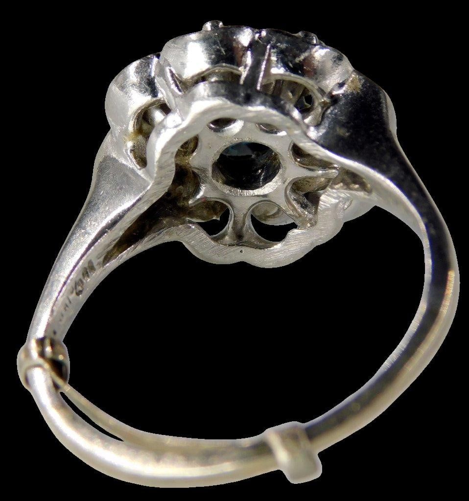 Ladies 14K Gold, Diamond and Topaz Ring - 6