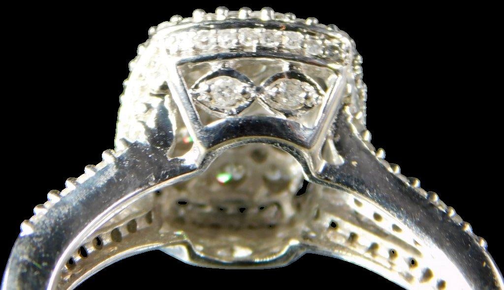 Diamond and Sterling Silver Ladies Ring - 3