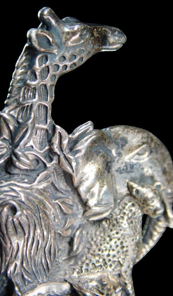 Sterling Silver African Wildlife Pendant - 2