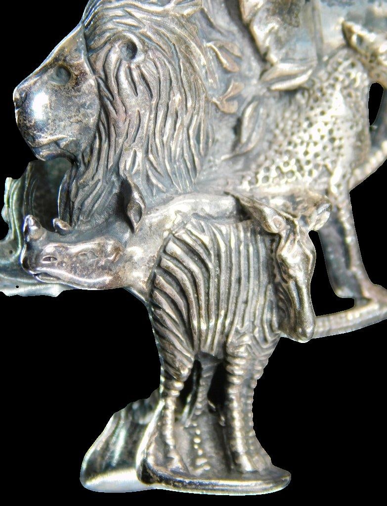 Sterling Silver African Wildlife Pendant - 3