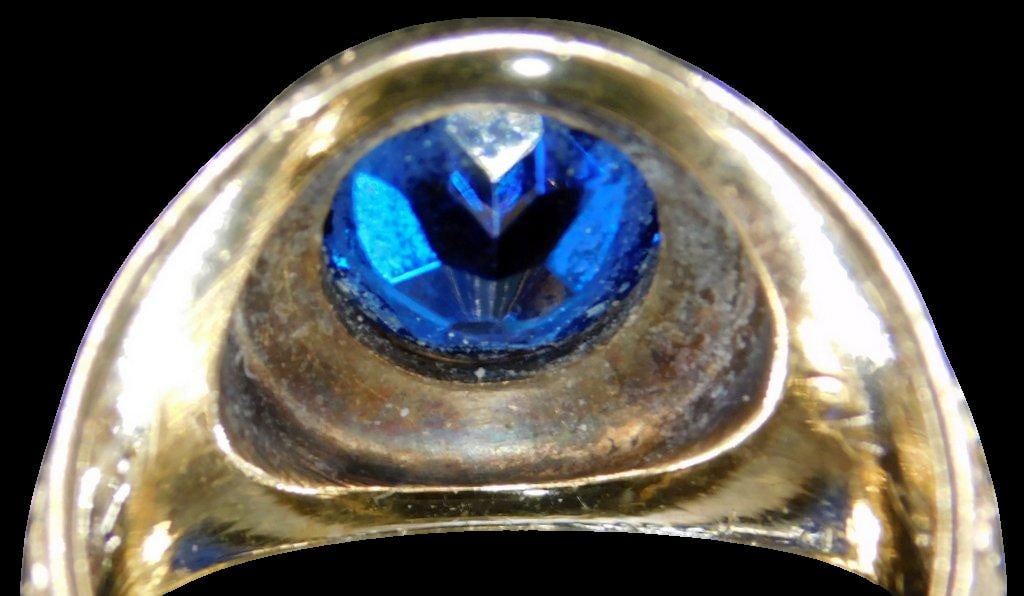 1957 Brooklyn High School Girl's 10K Gold Class Ring - 6