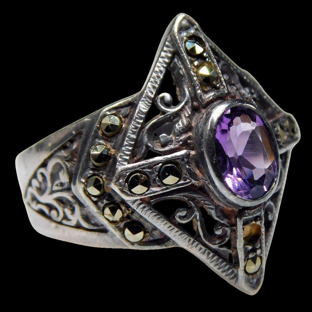 Grouping of Sterling Silver Rings, (5) - 2