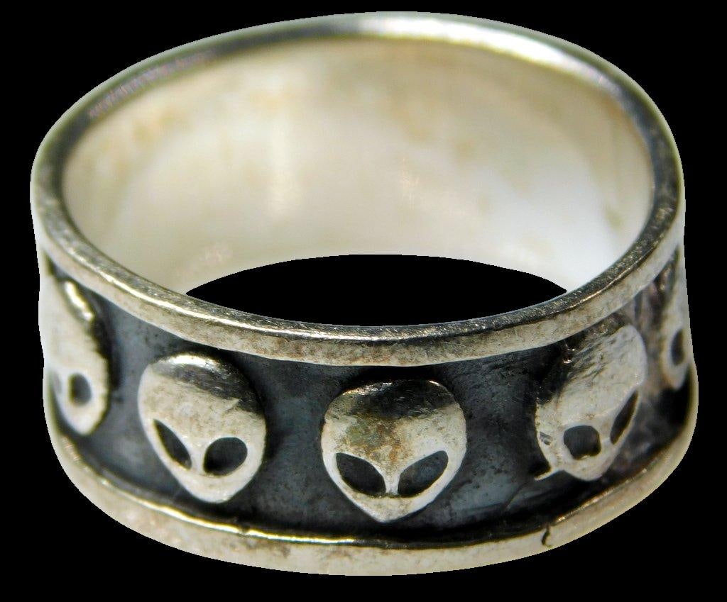 Grouping of Sterling Silver Rings, (5) - 6