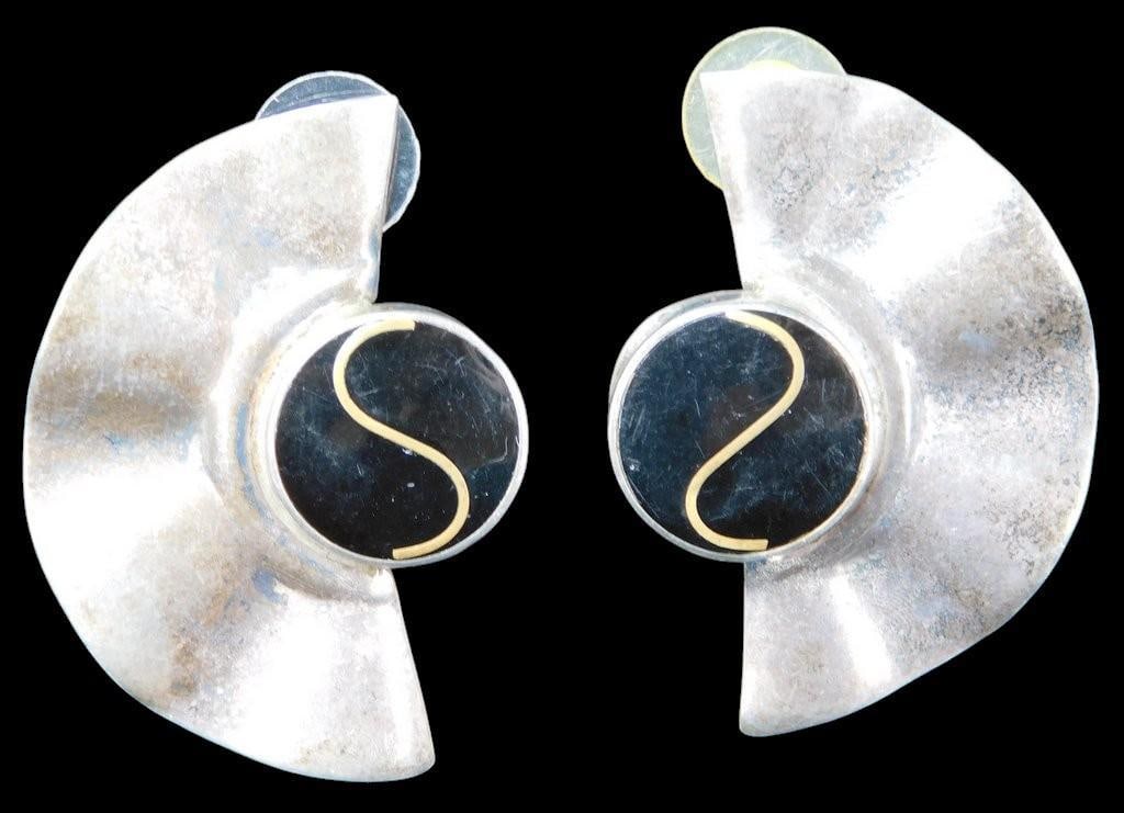 Pairs of Sterling Silver Earrings, (2) - 7