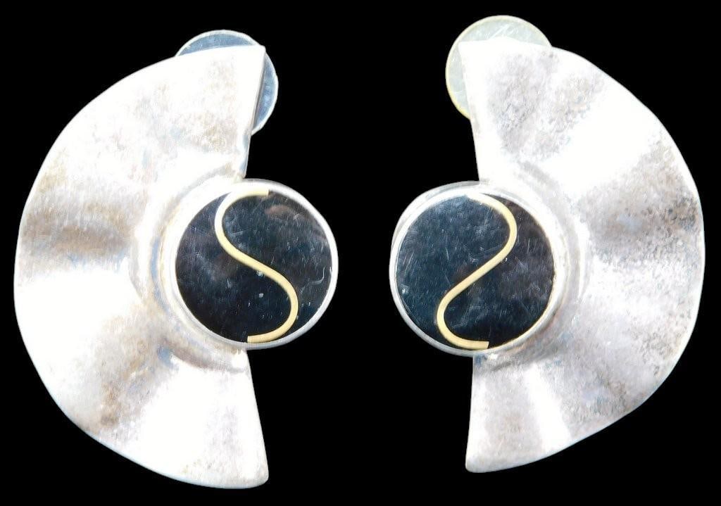 Pairs of Sterling Silver Earrings, (2) - 9
