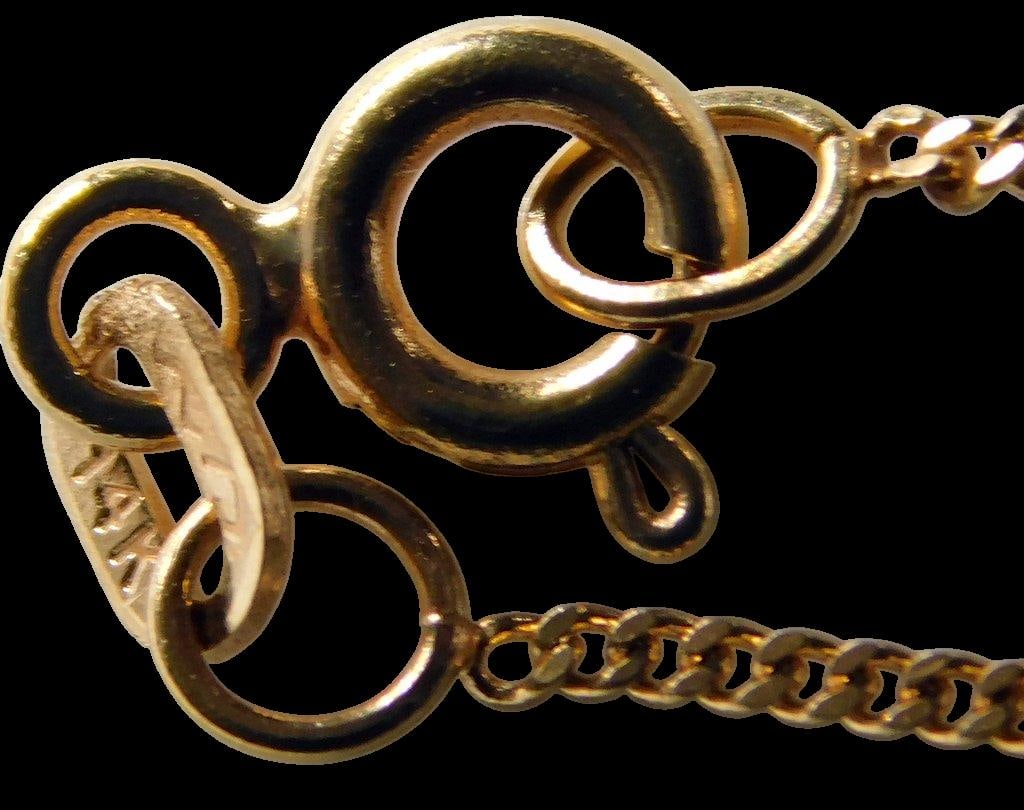 Gold Necklaces and Bracelet w/ Floral Design - 14
