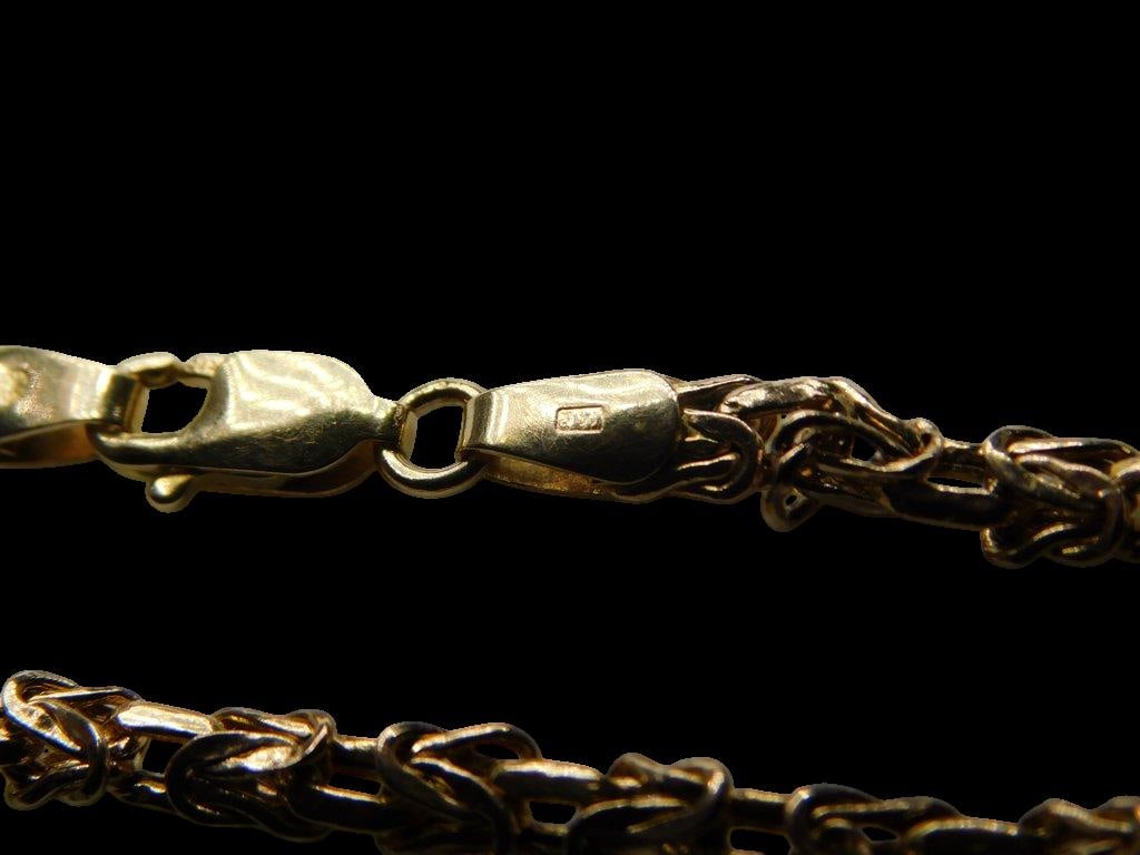 Gold Necklaces and Bracelet w/ Floral Design - 9