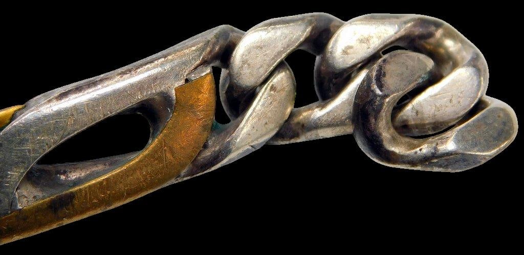 Sterling Silver and Gold-Toned Link Bracelet - 4