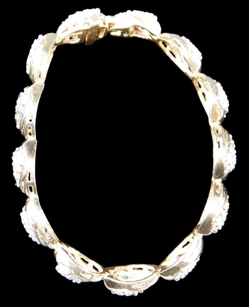 14K Yellow Gold Bracelet w/ Diamond Accents - 2