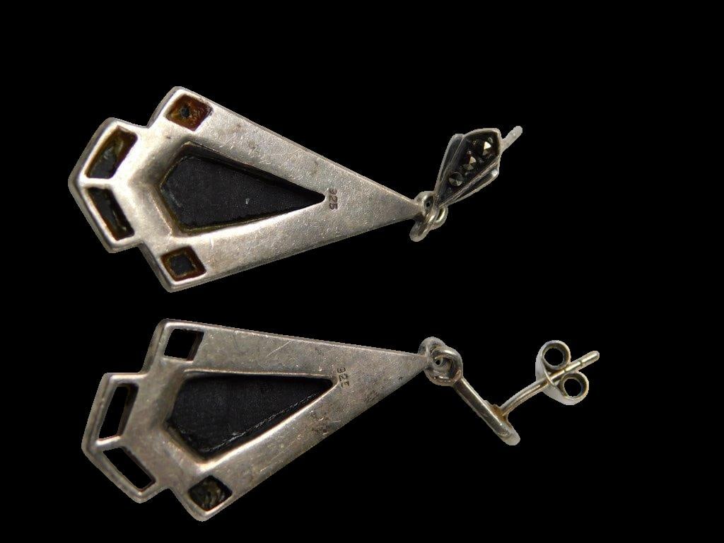 Sterling Silver Jewelry Including Earrings and Pendant - 5