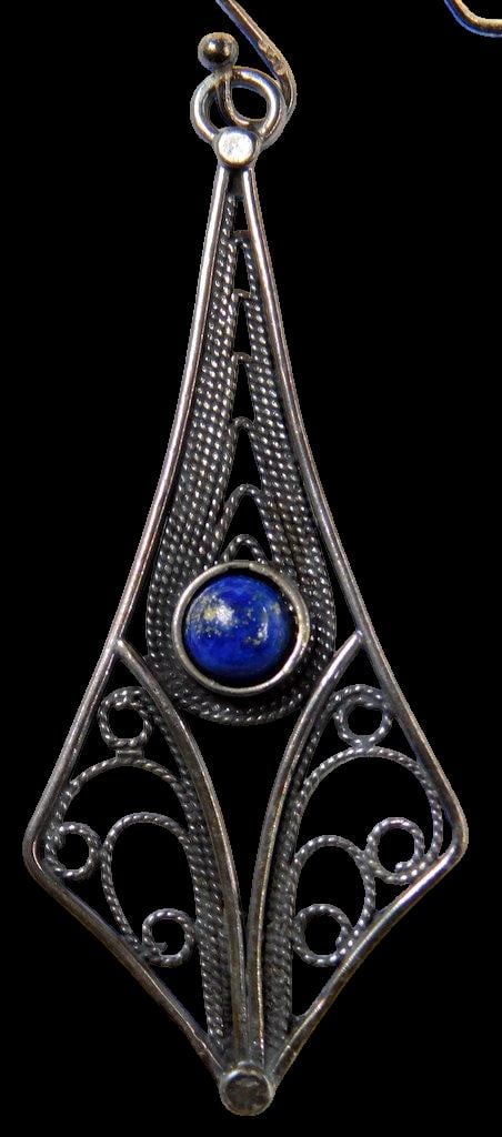 Sterling Silver Jewelry Including Earrings and Pendant - 7