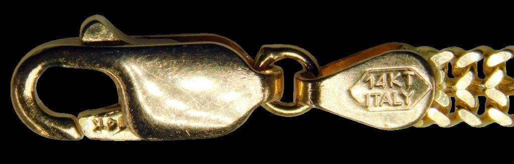 14K Italian Gold Chain Necklace w/ Lobster Clasp - 2