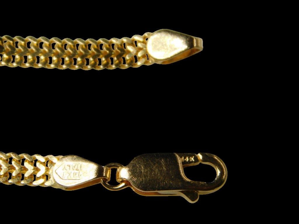 14K Italian Gold Chain Necklace w/ Lobster Clasp - 5