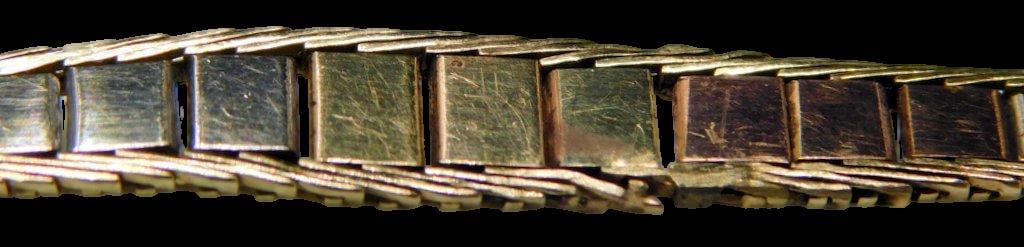 14K Italy Tri-Color Gold Bracelet w/ Box Clasp - 5