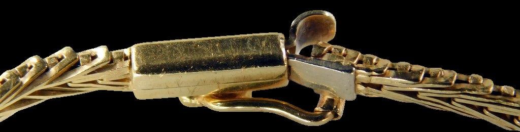 14K Italy Tri-Color Gold Bracelet w/ Box Clasp - 8