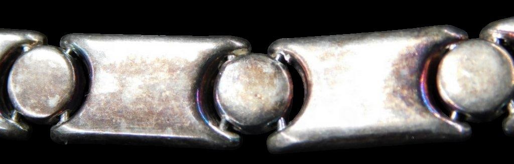 Sterling Silver Precious Precious TM Bracelet w/ Rectangular Links - 3