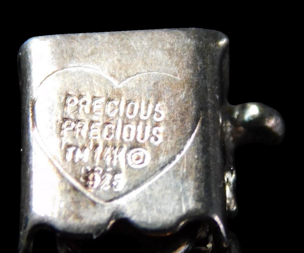 Sterling Silver Precious Precious TM Bracelet w/ Rectangular Links - 5