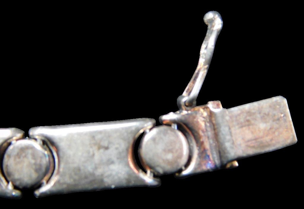 Sterling Silver Precious Precious TM Bracelet w/ Rectangular Links - 6