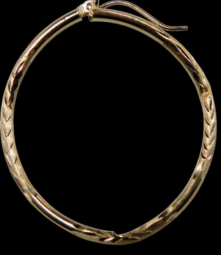 14K Gold Jewelry Lot Including Hoop Earrings and Chain Necklace, Scrap - 4