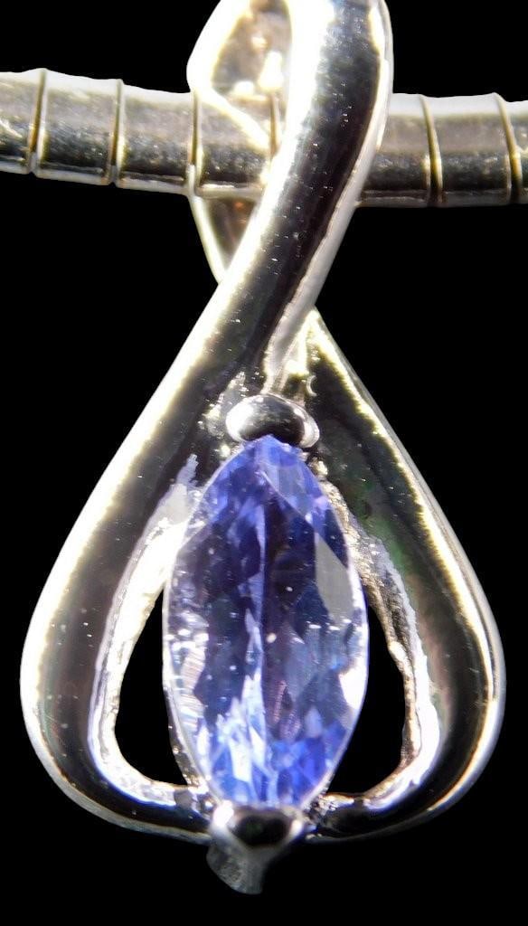 Safi Kilima Tanzanite Pendant Necklace w/ Snake Chain, Carded - 2