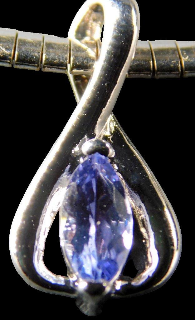 Safi Kilima Tanzanite Pendant Necklace w/ Snake Chain, Carded - 4