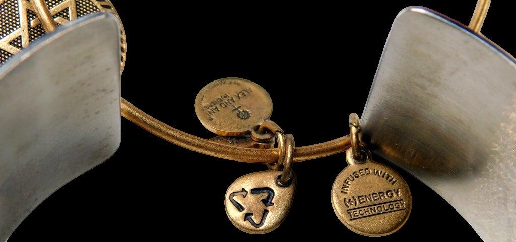 Bracelet Hoop Bangles Mixed-Metal Bracelets w/ Various Decorations - 8