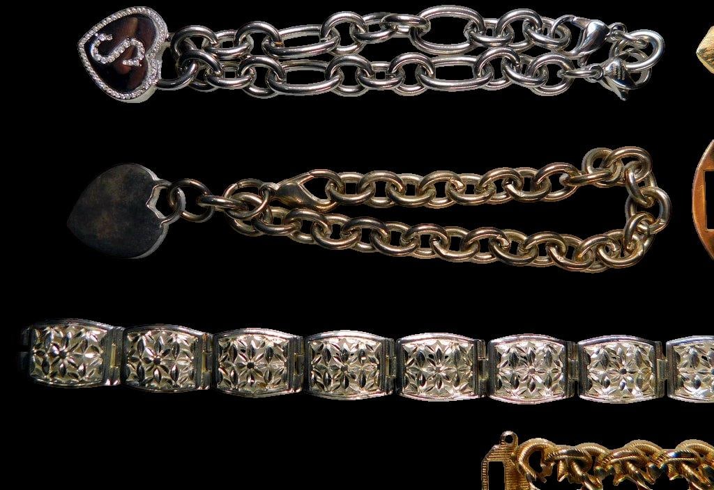 Grouping of Metal and Decorative Bracelets - 5
