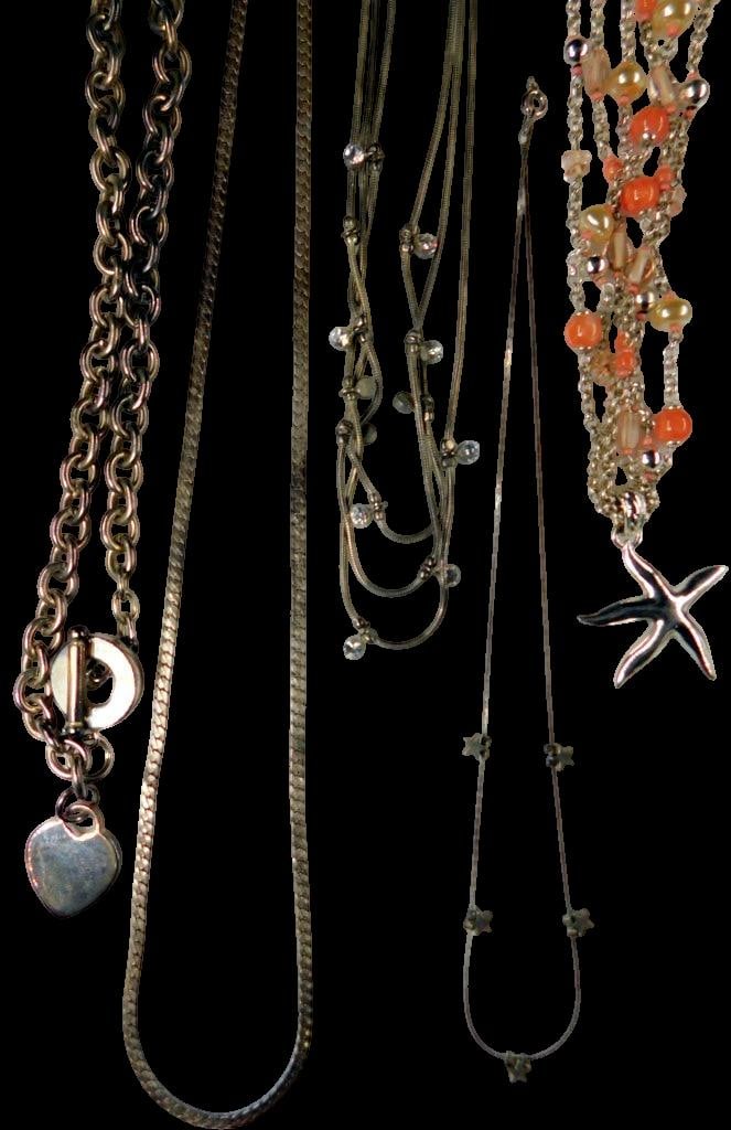 Necklaces Including Stone Pendant and Starfish Charm - 2