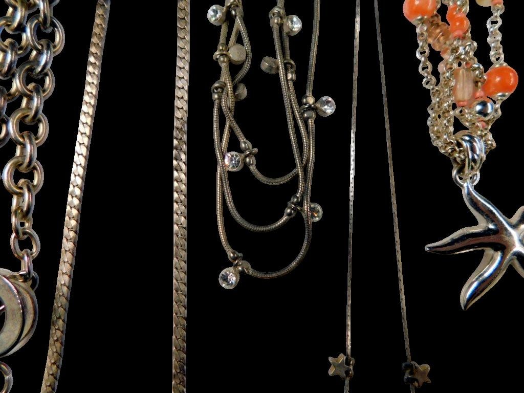Necklaces Including Stone Pendant and Starfish Charm - 7