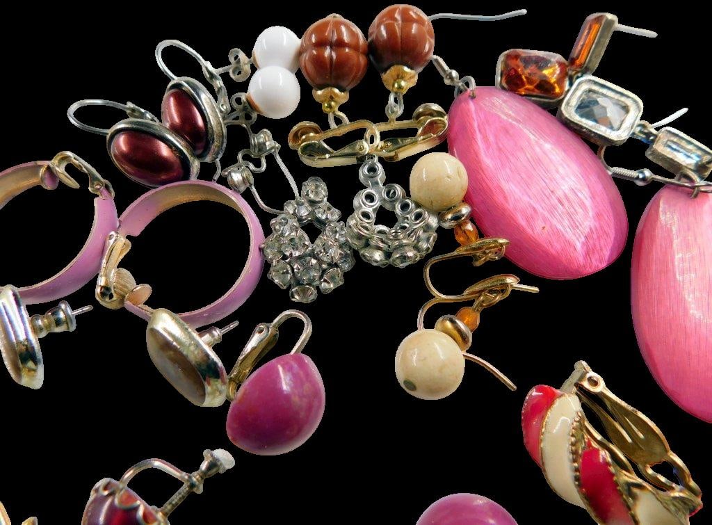 Grouping of Costume Jewelry Earrings and Bracelets - 2
