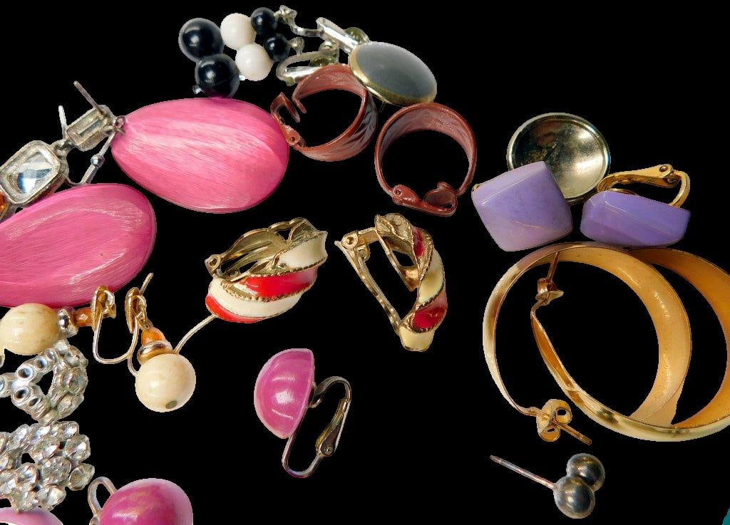 Grouping of Costume Jewelry Earrings and Bracelets - 3