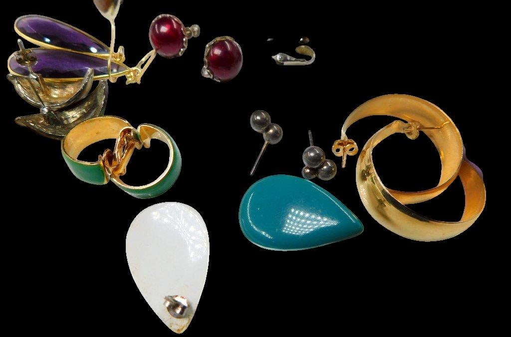 Grouping of Costume Jewelry Earrings and Bracelets - 4