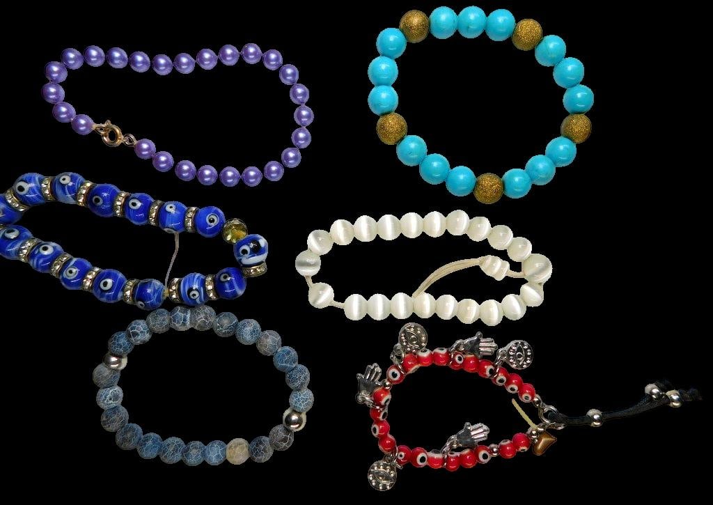 Grouping of Costume Jewelry Earrings and Bracelets - 7
