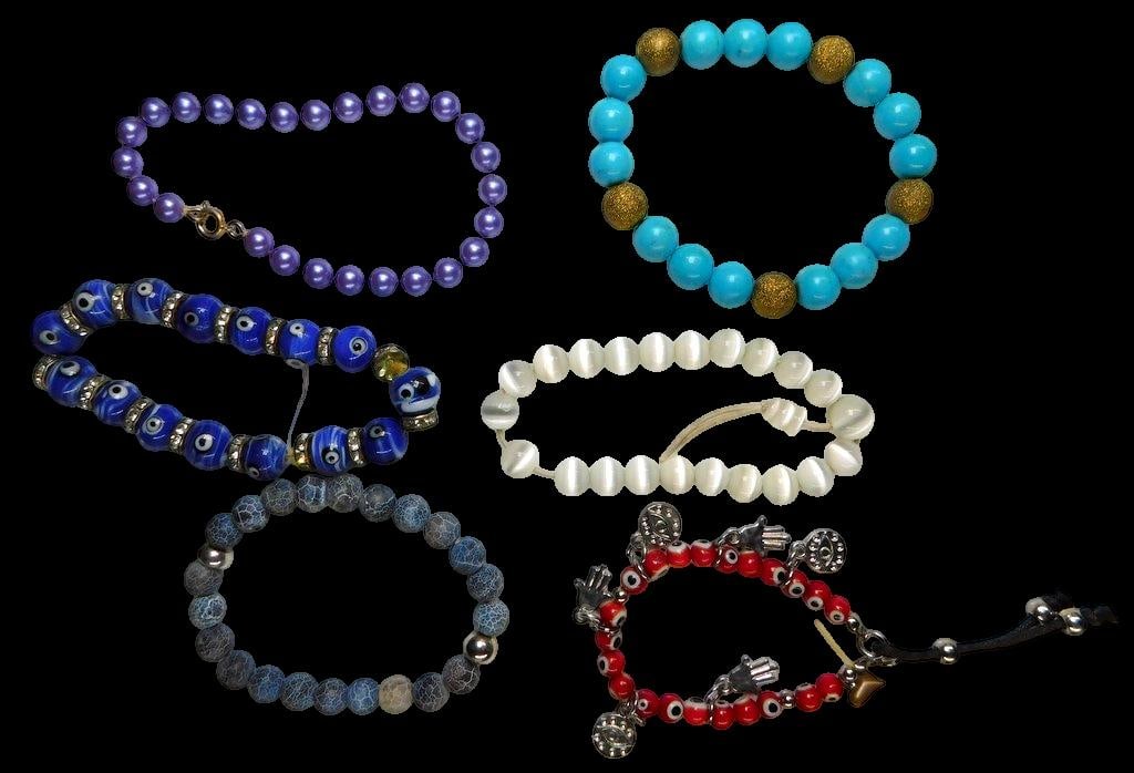 Grouping of Costume Jewelry Earrings and Bracelets - 8