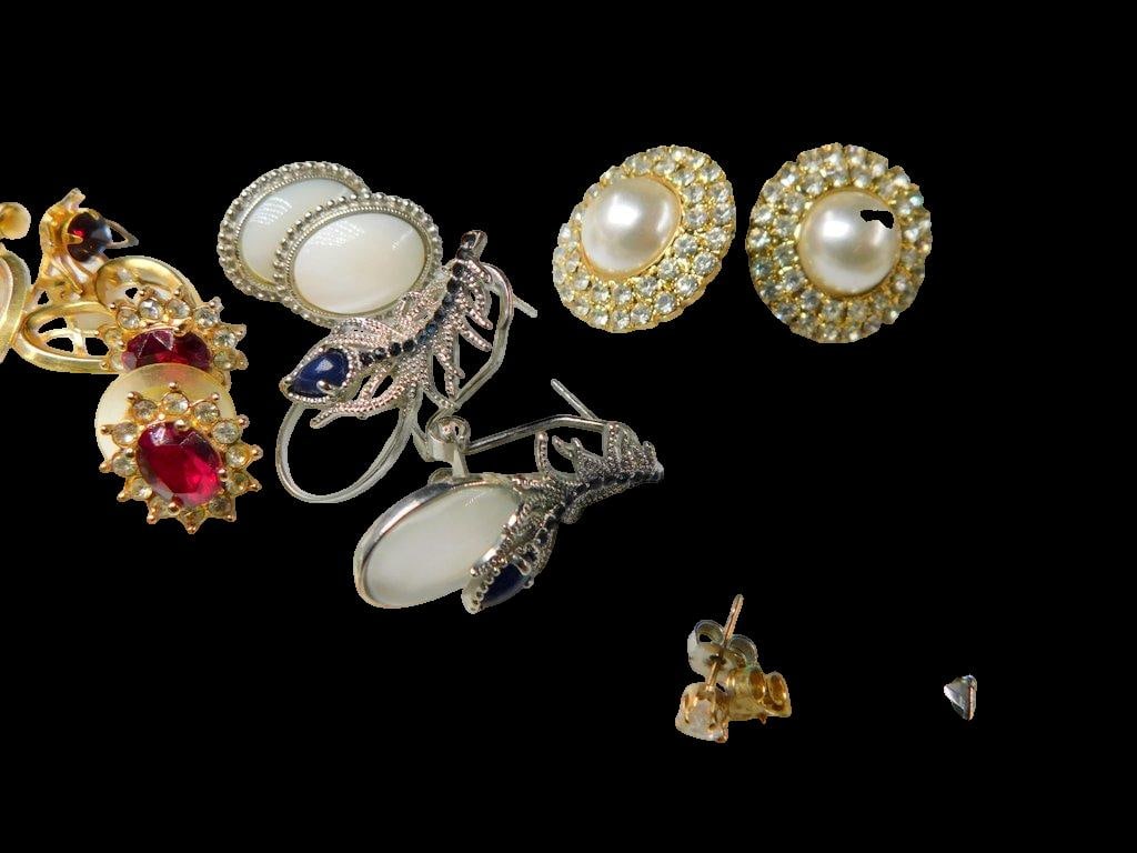 Costume and Fashion Earrings in Various Styles and Materials - 4