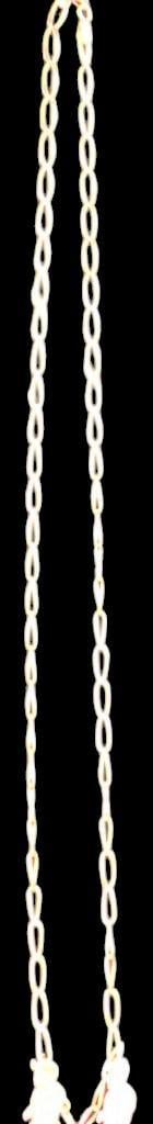18K Gold Pendant Necklace w/ Figaro Chain and Two Boy Charms - 2