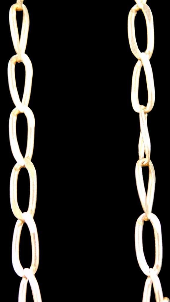 18K Gold Pendant Necklace w/ Figaro Chain and Two Boy Charms - 5