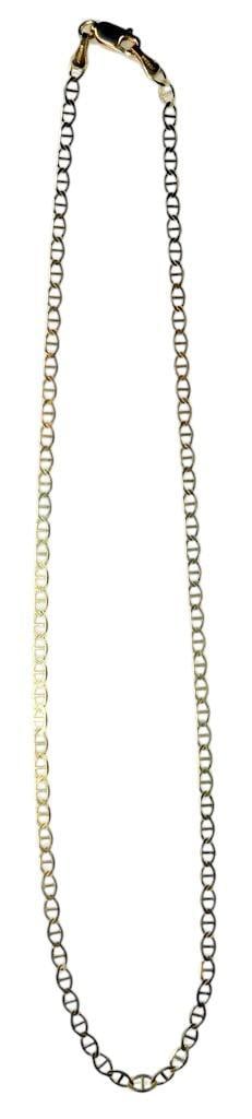 14K Gold Jordan Designer Necklace w/ Ladder Style Links - 3