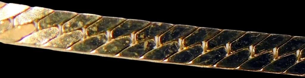 14K Yellow Gold Flat Chain Necklace, 30 Inches Long - 5