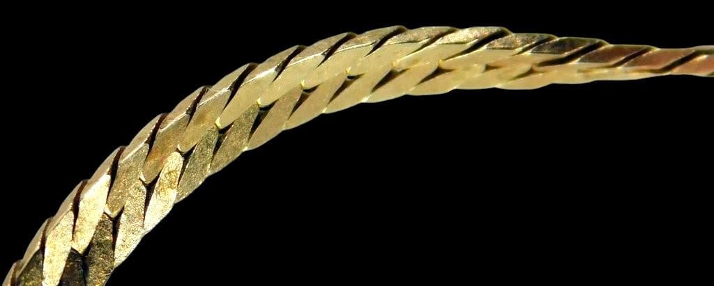 14K Yellow Gold Flat Chain Necklace, 30 Inches Long - 8